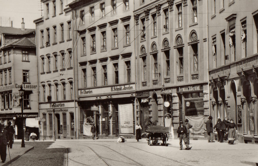 Historisches Foto unseres Geschäfts von 1860 bis 1905