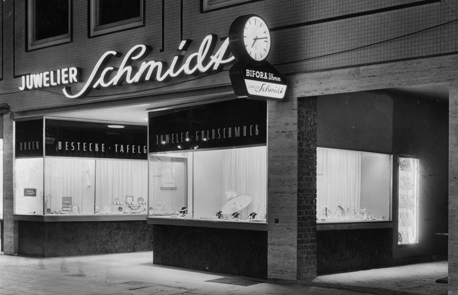 Historisches Foto unsers Geschäfts von 1941 bis 1971
