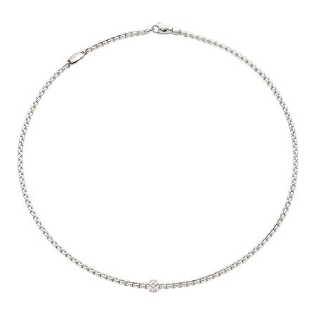 73001CX_PB_B_XBX_043, Fope Eka Halskette, Weißgold, , 43 cm