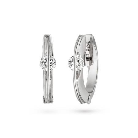 L1056, Liberté Ohrschmuck, Weißgold, frei beweglicher Brillant